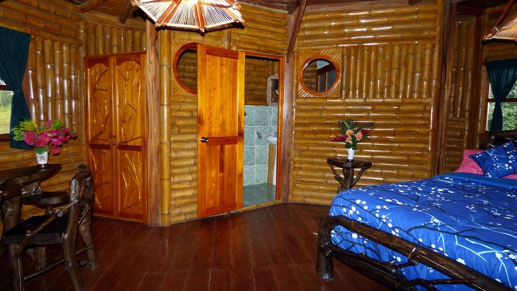 Unteres Doppelzimmer Turm in der Hacienda El Dorado, Ecuador